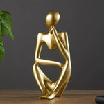 Gold Thinking Mannequins Set | Figurine | Home Décor - Home Hatch