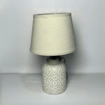 Abstract Pattern Ceramic Lamp With Shade