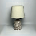 Abstract Pattern Ceramic Lamp With Shade