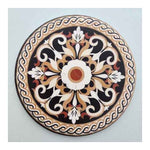 Luxury Printed Marble Trivet | Heat Resistant Round Ceramic Serving Pad