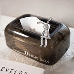 Self Sinking Rectangular Tissue Box Cover with bunny |Tissue Dispenser | Office |Home Accessories