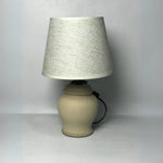 Minimalistic Globe Shaped Ceramic Lamp With Shade