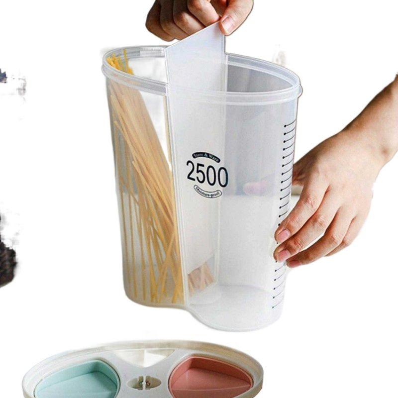 2-Compartment Airtight Food Storage Container – 2500 ml