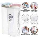2-Compartment Airtight Food Storage Container – 2500 ml