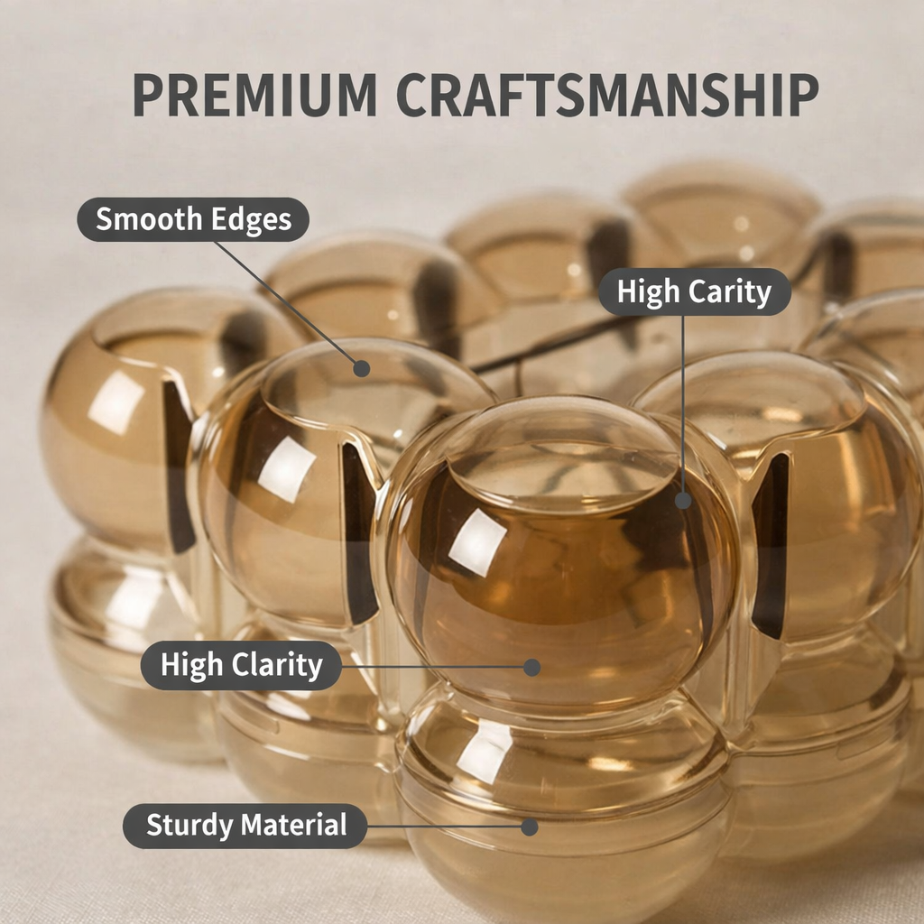 Nordic Design Transparent Bubble Tissue Box