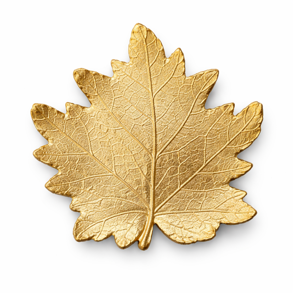 Luxury Leaf Shape Ceramic Trinket Tray – Decorative Ring & Earrings Holder Dish