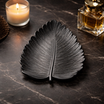 Luxury Leaf Shape Ceramic Trinket Tray – Decorative Ring & Earrings Holder Dish