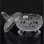 Crystal Glass Candy Jar With Lid | Home Decor