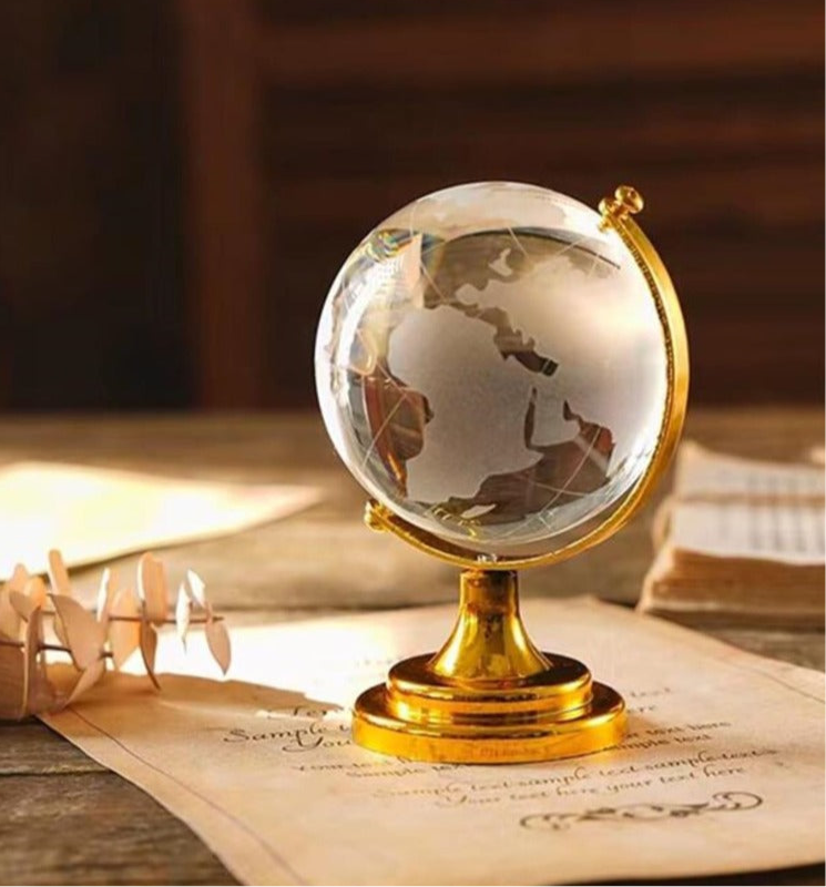 3D World Globe Ornament