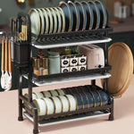 3-Tier-Dish Drying Rack & Utensil Holder