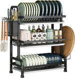 3-Tier-Dish Drying Rack & Utensil Holder