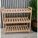 3-Tier Multipurpose Natural Wood Organiser Rack