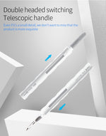 3-in-1 Gadgets Cleaning Pen Compact Cleaning Kit with Soft Brush and Pin