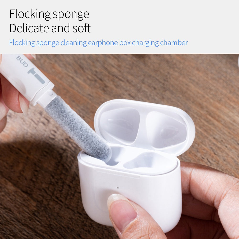 3-in-1 Gadgets Cleaning Pen Compact Cleaning Kit with Soft Brush and Pin