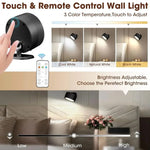 360 degree rotating LED wall lamp with remote control adjustable modern wall light – Home Hatch Pakistan