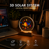3D Solar System Crystal Night Lamp | USB Powered Planet Lamp for Bedroom & Home Décor