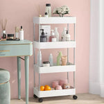 4 tier slim storage trolley organizer cart for kitchen and bathroom in Pakistan