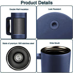 40oz Spill Proof Tumbler with Handle & Straw Pakistan – 1200ml Insulated Stainless Steel Travel Mug for Hot & Cold Drinks