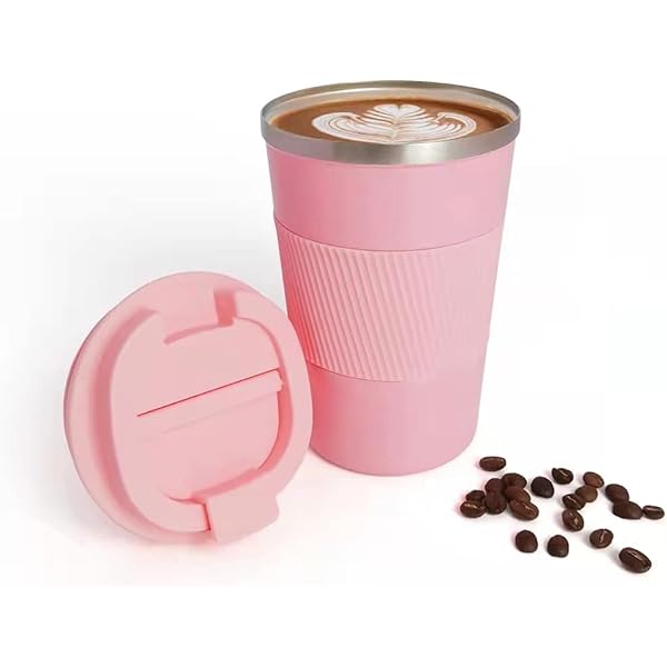 Insulated Stainless Steel Car/Travel Coffee Mug with Non-Slip Case