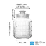 Delisoga Airtight Storage Jar | Glass Food Containers