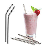 Reusable Stainless Steel Drinking Straws Without Cleaning Brush