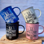 Barcelona Skyline Ceramic Coffee Mugs