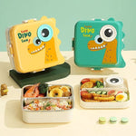 Cartoon Animal Lunch Box – Portable Kids Lunchbox with Compartments & Fun Character Designs