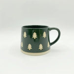 Embossed Ceramic Coffee Mug