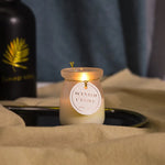 Cork Lid Natural Scented Candles In Frosted Jars
