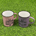 Barcelona Skyline Ceramic Coffee Mugs