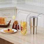 Reusable Stainless Steel Drinking Straws Without Cleaning Brush