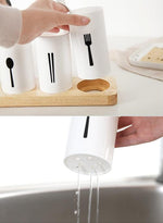 3pcs Cutlery Holder With Drain and Tray