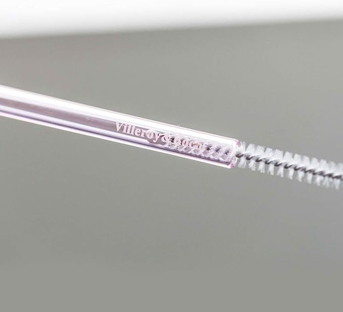 Multicolor Glass Drinking Straws with Cleaning Brush