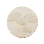 Round Gold Ginkgo Leaf Table Mats