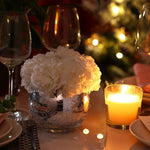 Silver Cracked Glass Vase/ Candle Holder | Home Décor