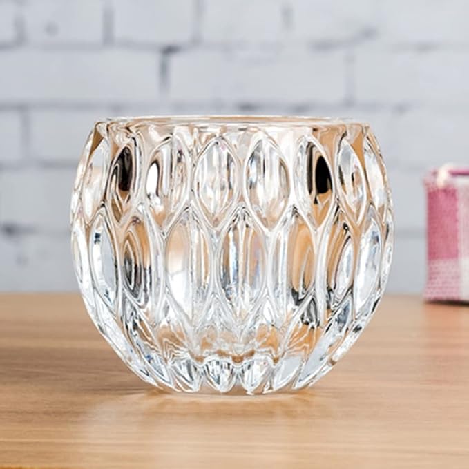 Crystal Glass Candle Holder