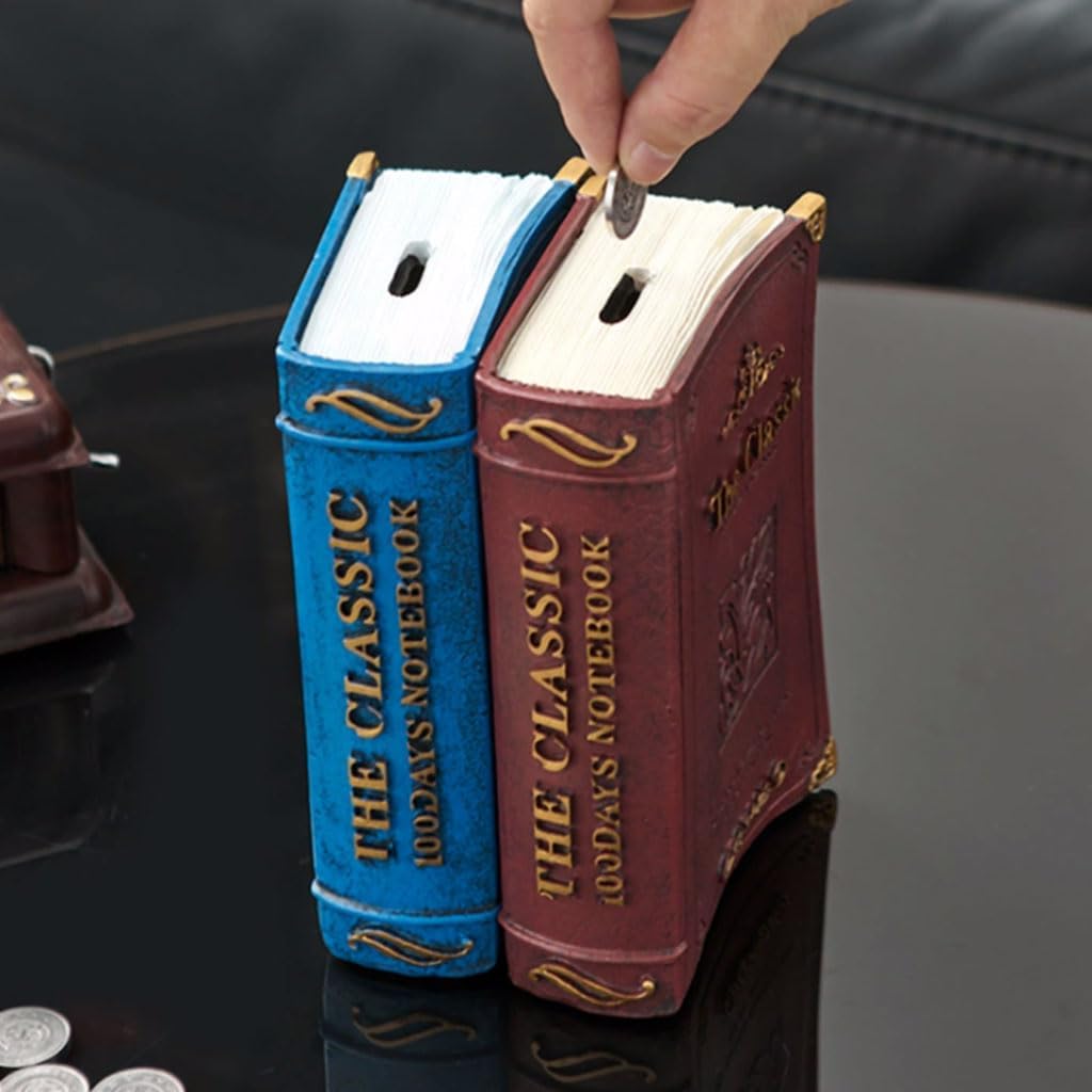 Decorative Book Piggy Bank Model | Coin Bank | Home Décor