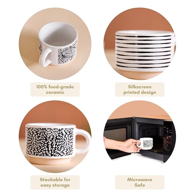 Ceramic Cup Tea & Coffee Mug with Matt Finish | 1-Pc