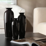 Plain Black Ceramic Vase - Set of 3 | Pots & Vases | Home Décor