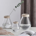 Minimalist Glass Vase with Jute Rope Accent | Pots & Vases