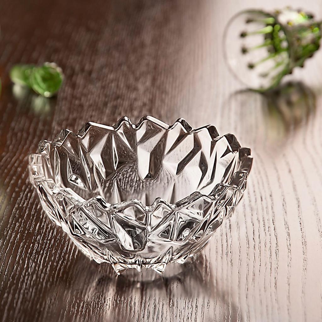 7-Pcs Crystal Glass Modern Desert Ice-Cream Sundae Bowl Set - Home Hatch