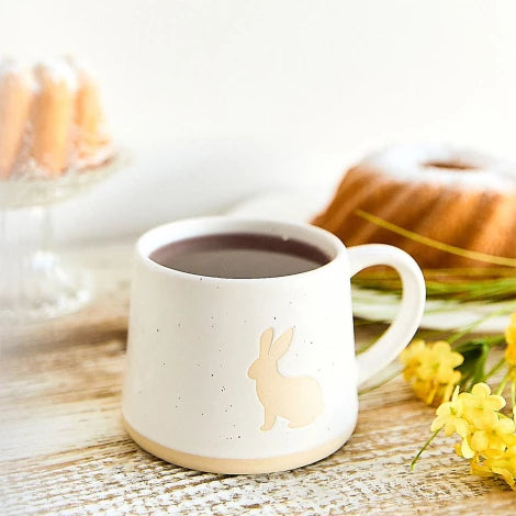 Embossed Ceramic Coffee Mug