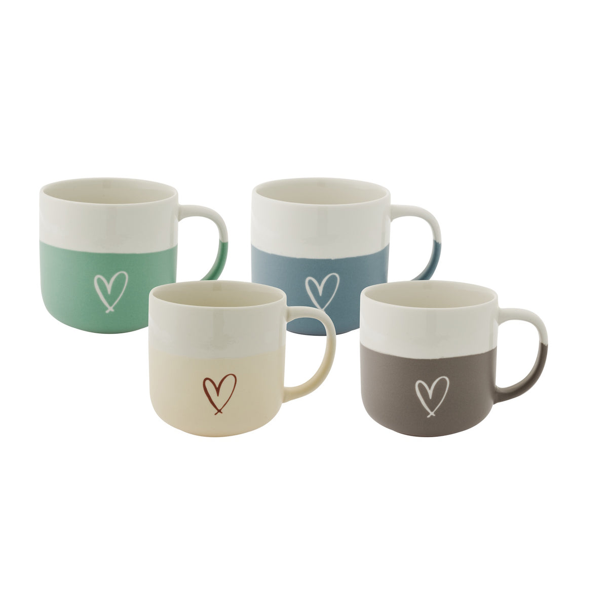 Two-Tone Matte Finish Ceramic Coffee Mug & Tea