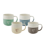 Two-Tone Matte Finish Ceramic Coffee Mug & Tea