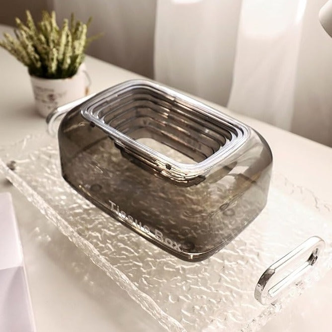 Self Sinking Rectangular Tissue Box Cover with bunny |Tissue Dispenser | Office |Home Accessories
