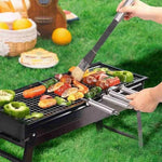Portable & Fold-able BBQ Grill with Slide in Coal Tray