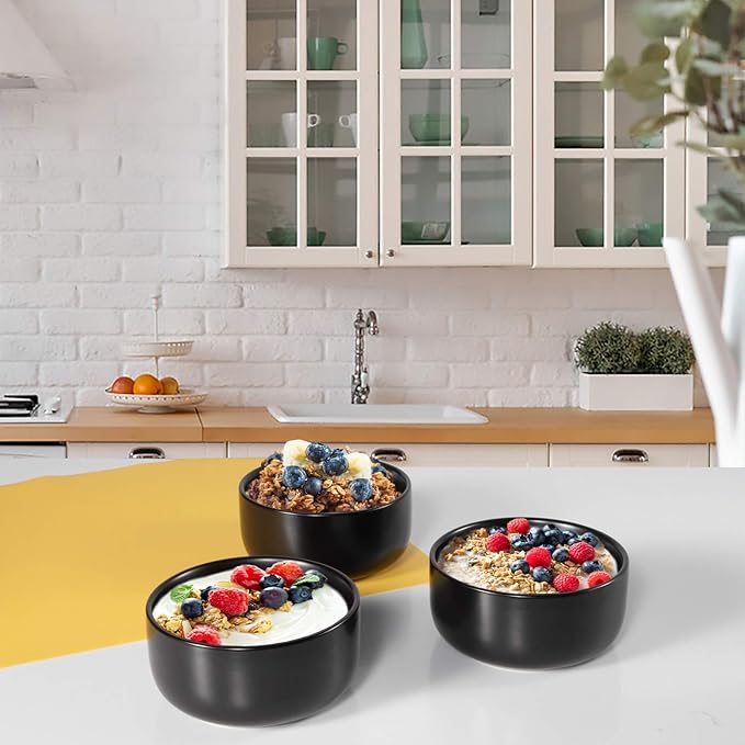 Black Matte Deep All Purpose Bowls