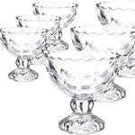6-Pcs Delisoga Premium Cut Round Dessert Serving Bowl | Delight Serving Cup 200ml