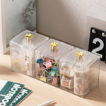 Acrylic Storage Jar | Box With Gold Flower