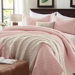 Diamond Echo Pink Bedspread
